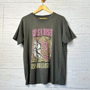 Guns N' Roses T Shirt Size S/P Gray Use Your Illusion Graphic Tee Rock N Roll